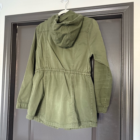 Target/mossimo supply co. Cotton Army green olive green utility jacket - Picture 8 of 9